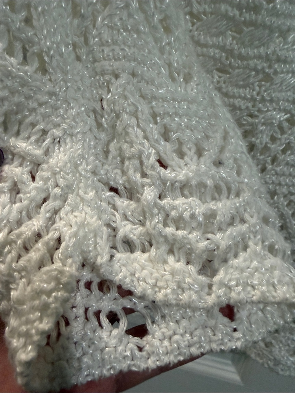Cache Ivory Crochet Openwork Long-Sleeve Tunic - Picture 5 of 9